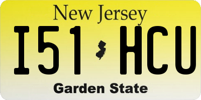 NJ license plate I51HCU