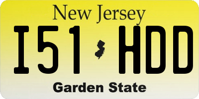 NJ license plate I51HDD