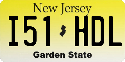 NJ license plate I51HDL