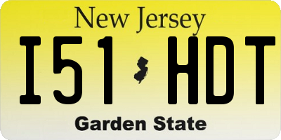 NJ license plate I51HDT