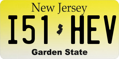 NJ license plate I51HEV