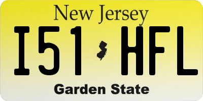NJ license plate I51HFL