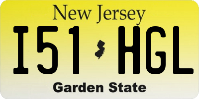 NJ license plate I51HGL
