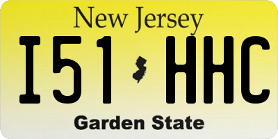 NJ license plate I51HHC