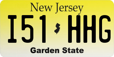 NJ license plate I51HHG