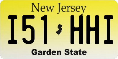 NJ license plate I51HHI