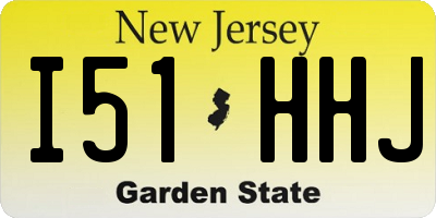 NJ license plate I51HHJ