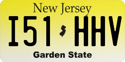 NJ license plate I51HHV