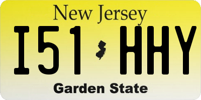 NJ license plate I51HHY