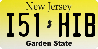 NJ license plate I51HIB