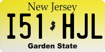 NJ license plate I51HJL