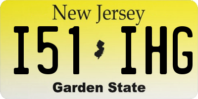 NJ license plate I51IHG