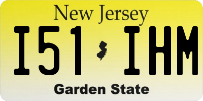 NJ license plate I51IHM