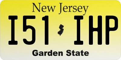 NJ license plate I51IHP