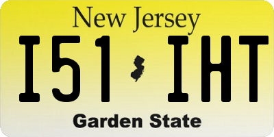 NJ license plate I51IHT