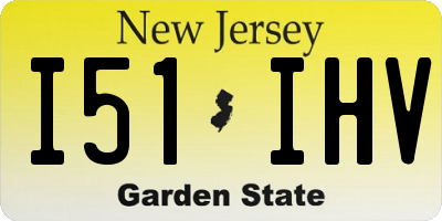 NJ license plate I51IHV
