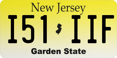 NJ license plate I51IIF