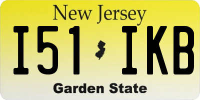 NJ license plate I51IKB
