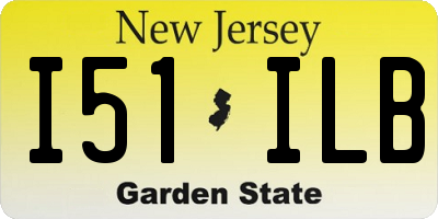 NJ license plate I51ILB