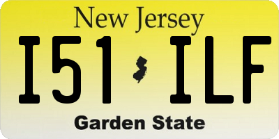 NJ license plate I51ILF