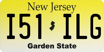 NJ license plate I51ILG