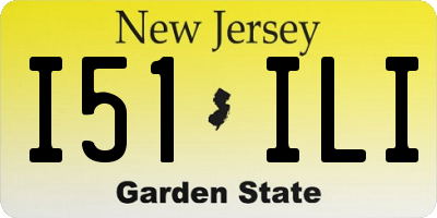 NJ license plate I51ILI
