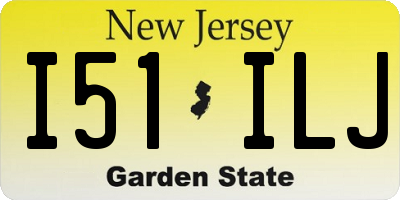 NJ license plate I51ILJ