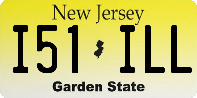 NJ license plate I51ILL