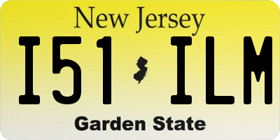 NJ license plate I51ILM