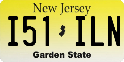 NJ license plate I51ILN