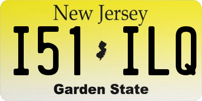 NJ license plate I51ILQ