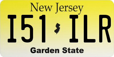 NJ license plate I51ILR