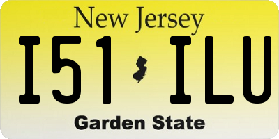 NJ license plate I51ILU