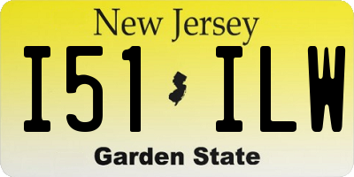 NJ license plate I51ILW