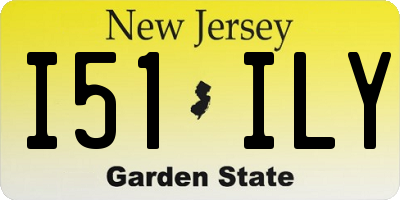 NJ license plate I51ILY