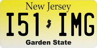 NJ license plate I51IMG
