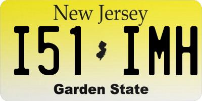 NJ license plate I51IMH