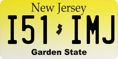 NJ license plate I51IMJ