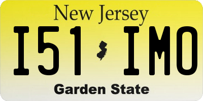 NJ license plate I51IMO