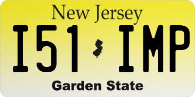 NJ license plate I51IMP