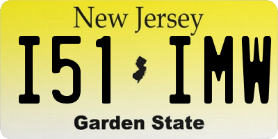 NJ license plate I51IMW
