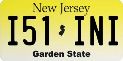 NJ license plate I51INI