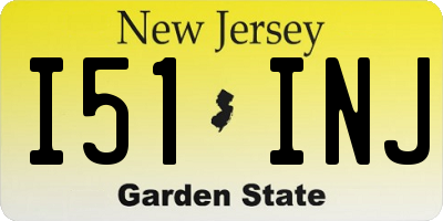 NJ license plate I51INJ
