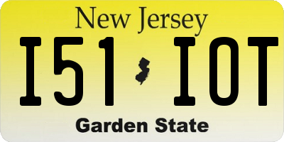 NJ license plate I51IOT
