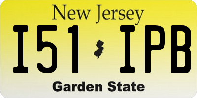 NJ license plate I51IPB