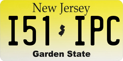 NJ license plate I51IPC