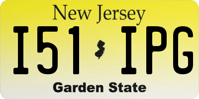 NJ license plate I51IPG