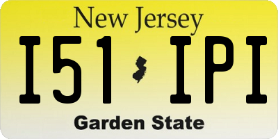 NJ license plate I51IPI