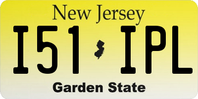 NJ license plate I51IPL