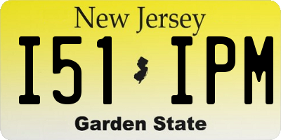 NJ license plate I51IPM